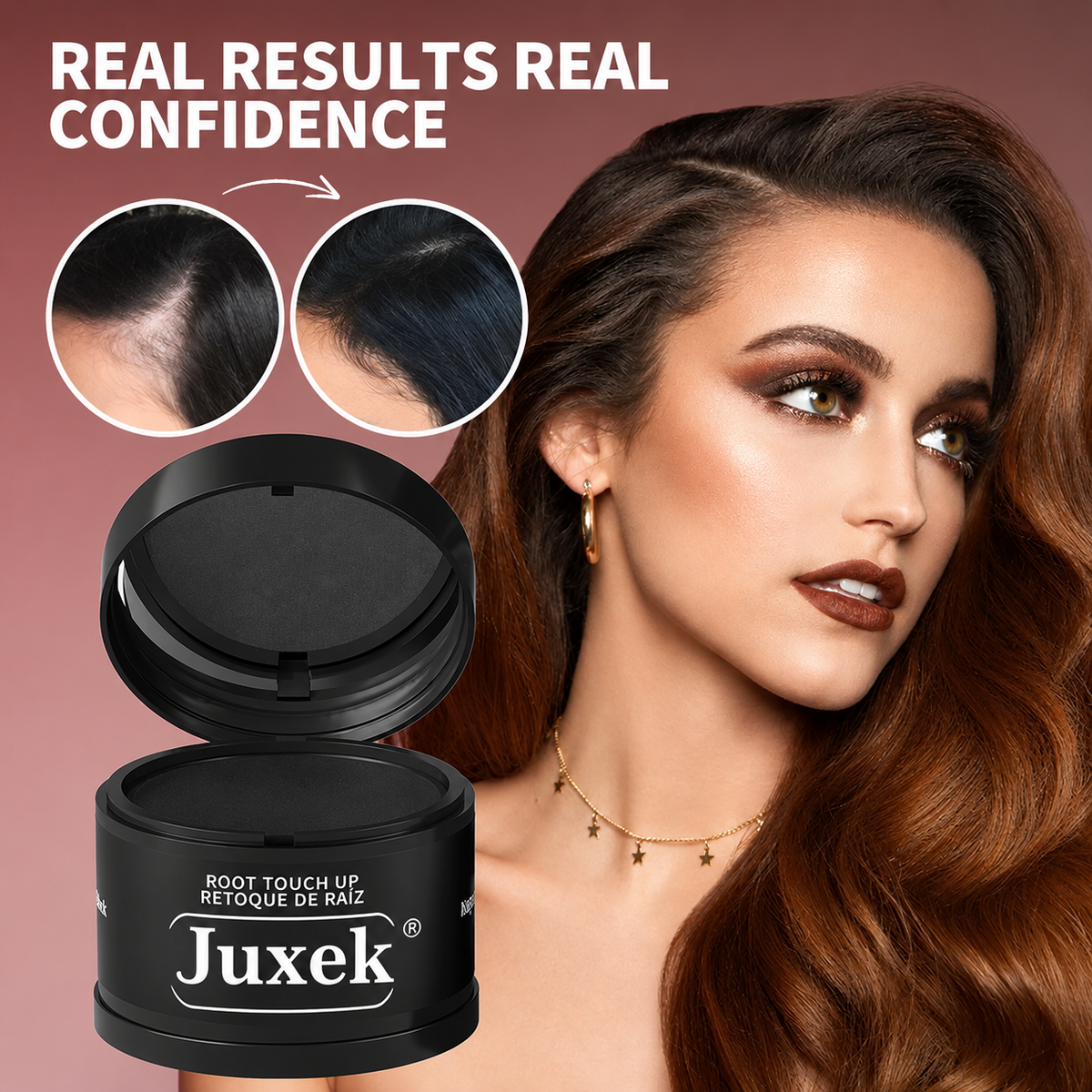 Magnetic Refillable Hair Root Touch Up Powder - Waterproof Gray Coverage & Hairline Concealer ✨