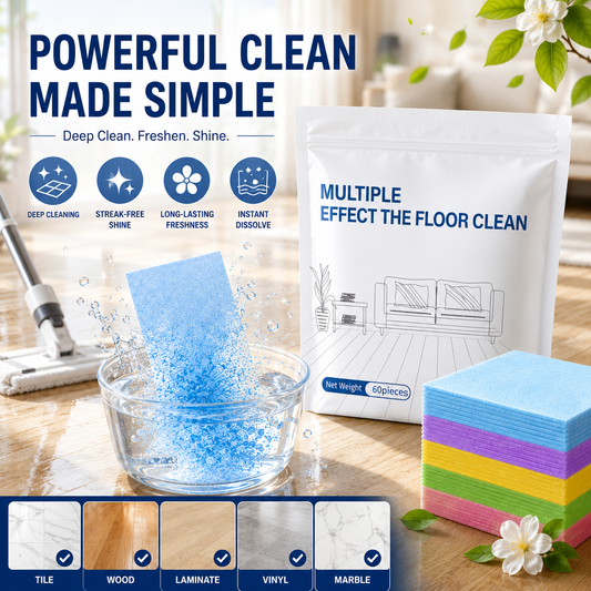 ✨ Multi-Effect Floor Cleaning Sheets – Deep Clean, Deodorize & Shine Floors with Ease