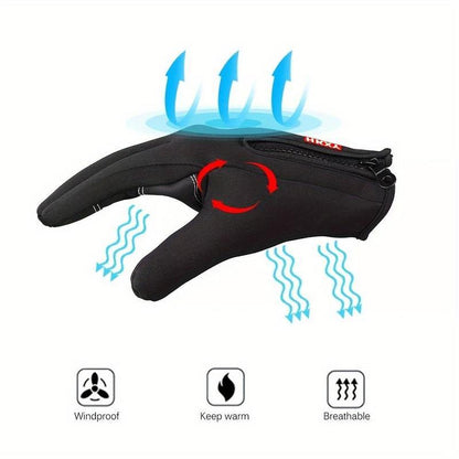 【Black Friday】🎁Windproof Touchscreen Winter Gloves – Thermal Warmth for Men & Women