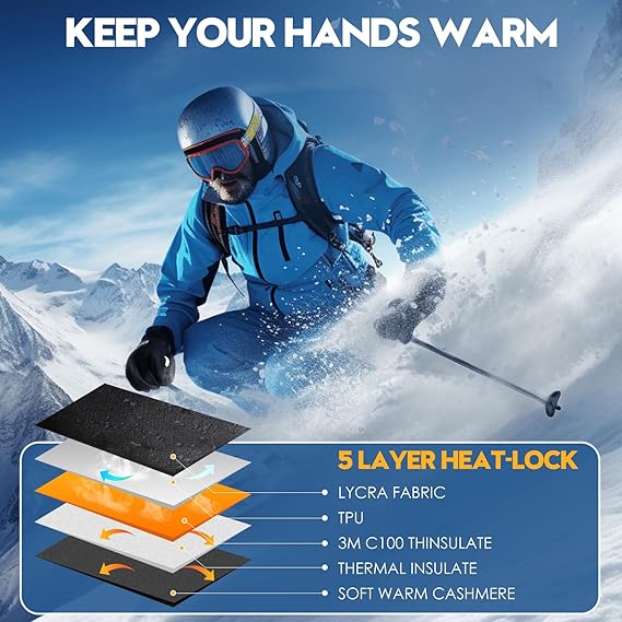 【Black Friday】🎁Windproof Touchscreen Winter Gloves – Thermal Warmth for Men & Women