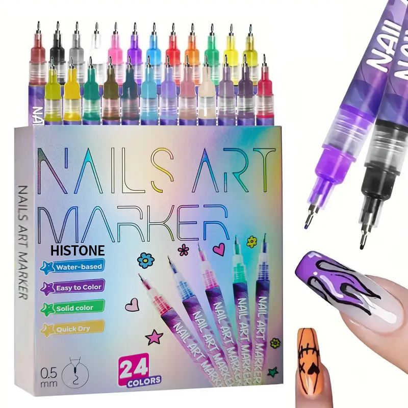💅12-Shade Nail Design Pens for Smooth, Precise, Salon-Quality Results