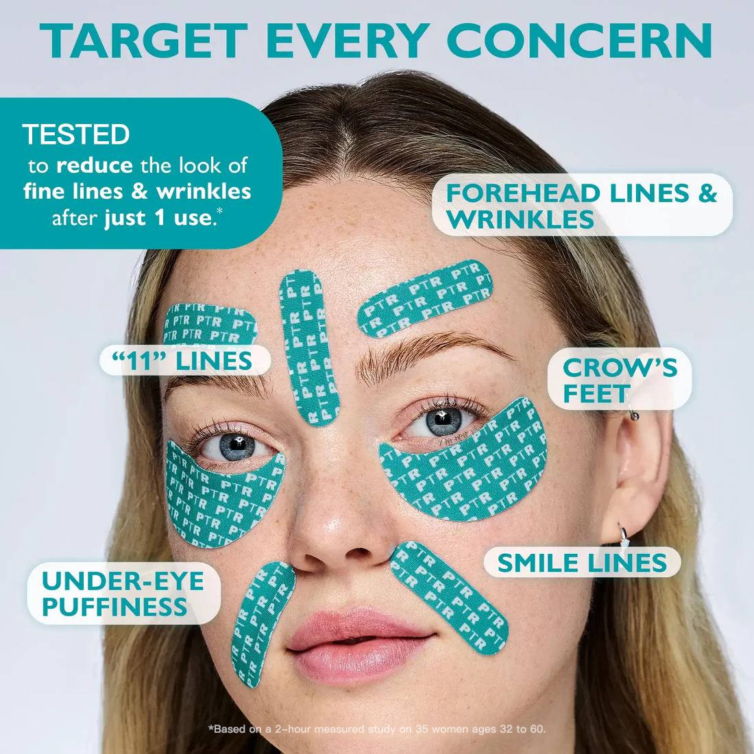 Virvada Révéler Peptide Face & Eye Tape