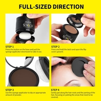Magnetic Refillable Hair Root Touch Up Powder - Waterproof Gray Coverage & Hairline Concealer ✨