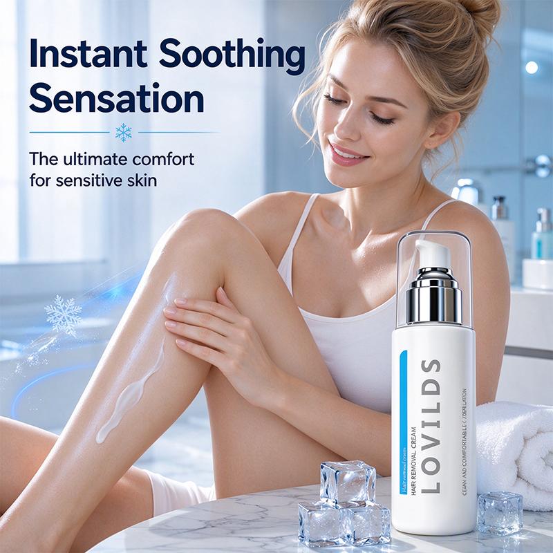 Ice-Cooling Hair Removal Cream for Sensitive Skin