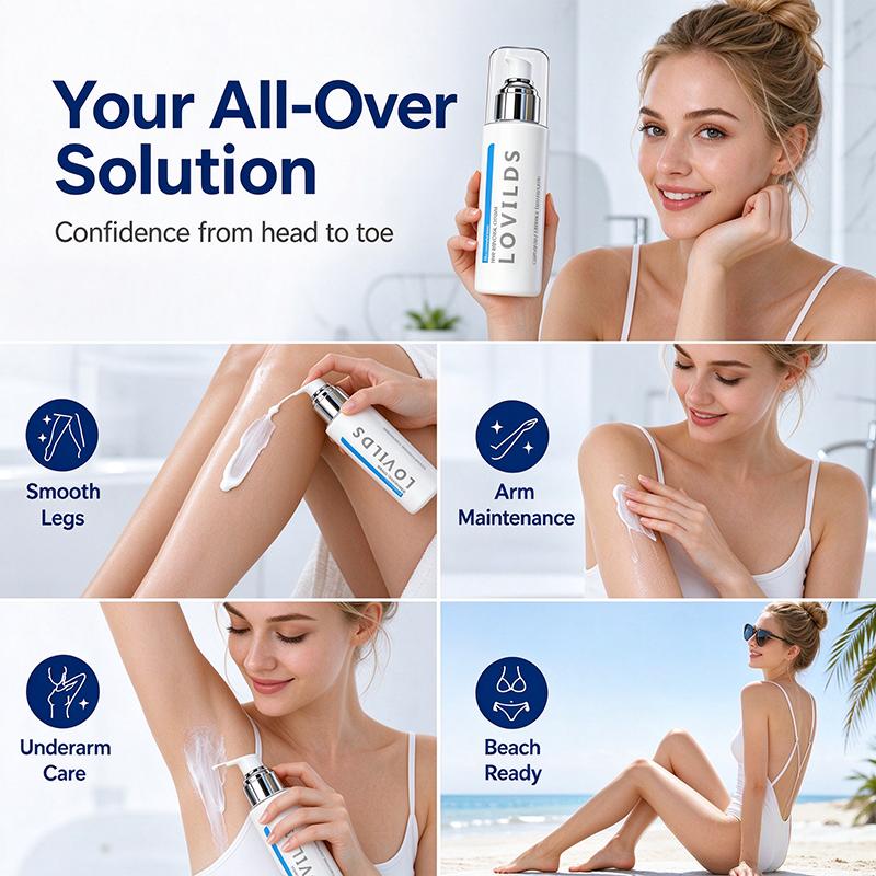 Ice-Cooling Hair Removal Cream for Sensitive Skin