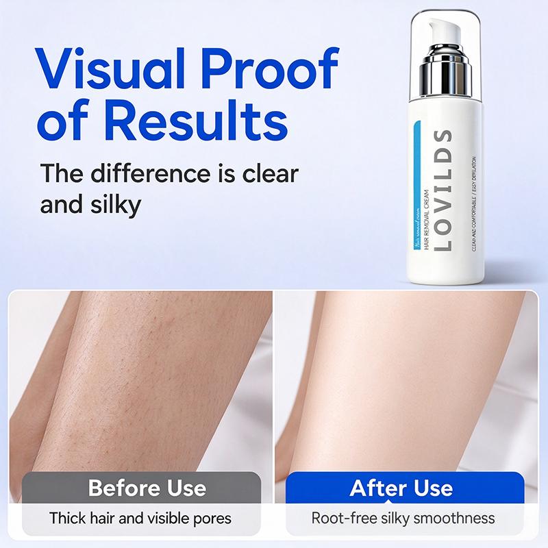 Ice-Cooling Hair Removal Cream for Sensitive Skin
