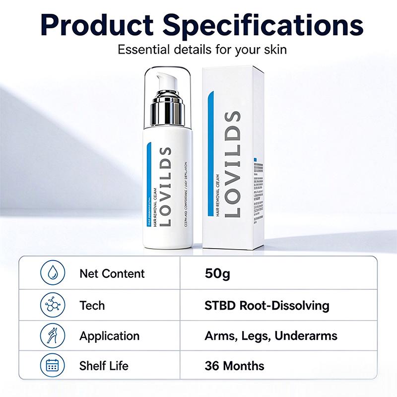 Ice-Cooling Hair Removal Cream for Sensitive Skin